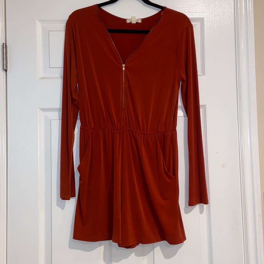 Long Sleeve Romper Short